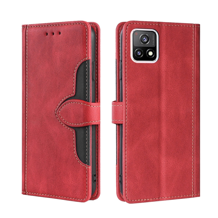 Skin Feel Cappello di paglia Custodia in pelle con fibbia magnetica, For vivo Y52s 5G / iQOO U3, For vivo Y53s 5G / iQOO Z5X / T1X, For vivo Y72 5G / iQOO Z3