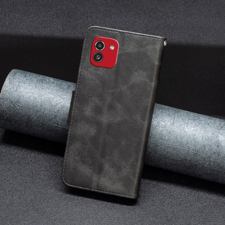 Custodia portafoglio in pelle per Samsung Galaxy A03