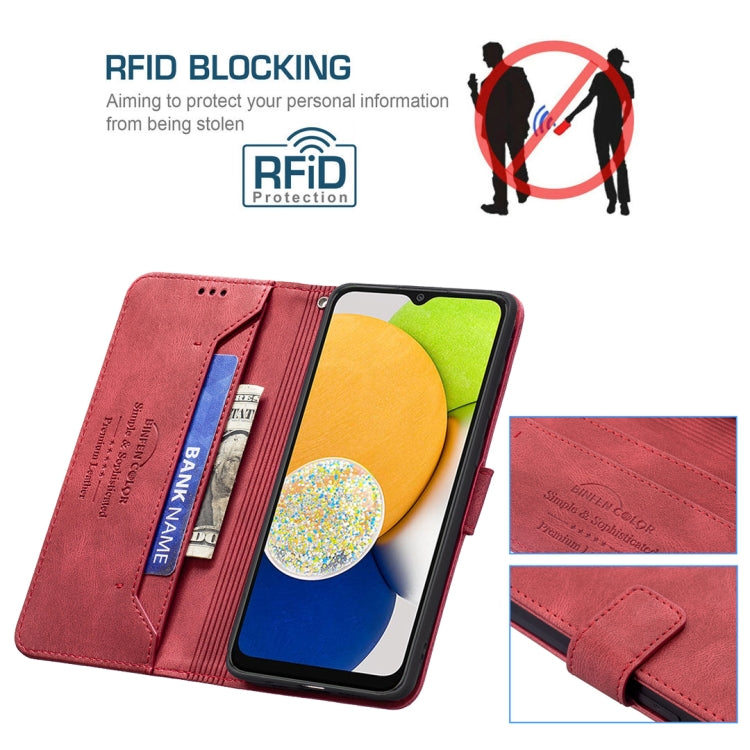 Custodia portafoglio in pelle con blocco RFID per Samsung Galaxy