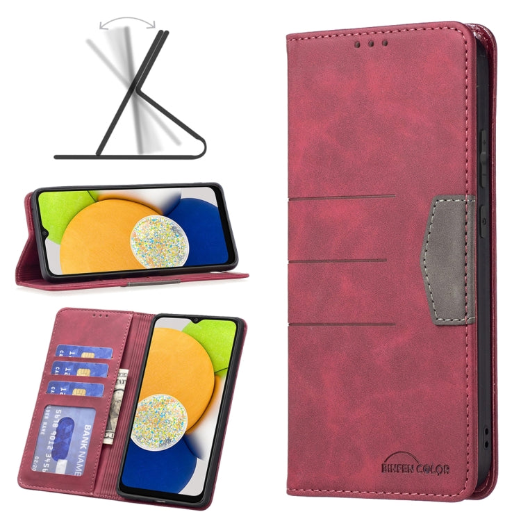 Custodia portafoglio in pelle per Samsung Galaxy A03