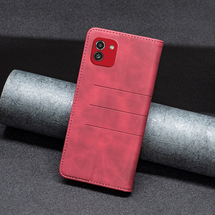 Custodia portafoglio in pelle per Samsung Galaxy A03