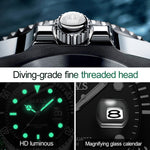 Orologio al quarzo luminoso impermeabile uomo OLEVS 5885