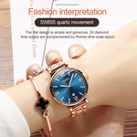 JIN SHI DUN 6533 Orologio donna al quarzo impermeabile