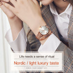 JIN SHI DUN 6533 Orologio donna al quarzo impermeabile