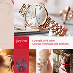 JIN SHI DUN 6533 Orologio donna al quarzo impermeabile