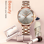 JIN SHI DUN 6533 Orologio donna al quarzo impermeabile