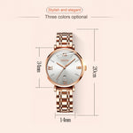 JIN SHI DUN 6533 Orologio donna al quarzo impermeabile