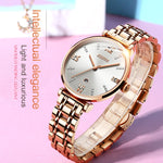 JIN SHI DUN 6533 Orologio donna al quarzo impermeabile
