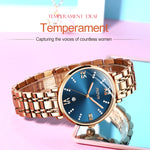 JIN SHI DUN 6533 Orologio donna al quarzo impermeabile