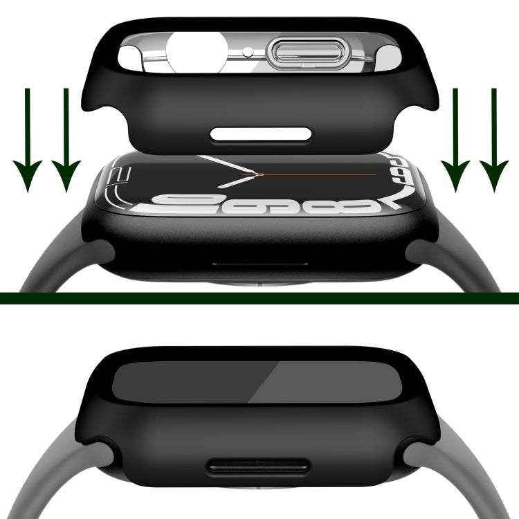 Custodia PC con vetro temperato per Apple Watch 41/45mm