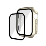 Custodia PC con vetro temperato per Apple Watch 41/45mm