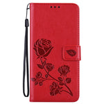 Custodia portafoglio in pelle rosa per Redmi Note 11S