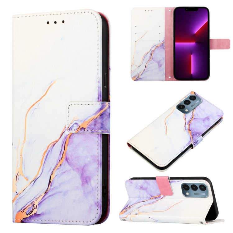 Cassa del telefono di cuoio di vibrazione del modello di marmo PT003, For OnePlus Nord N200 5G & OPPO A74 5G, For OnePlus 10 Pro 5G