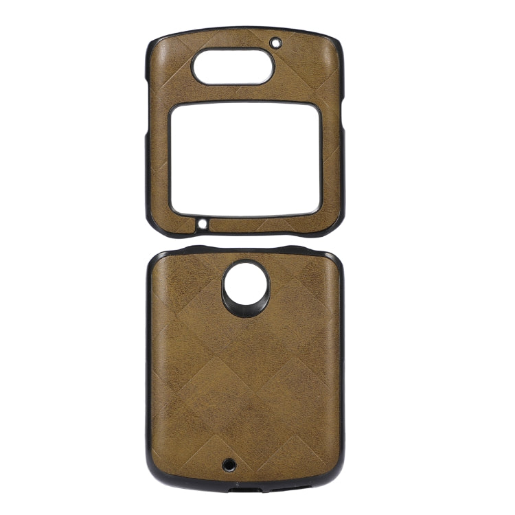 Custodia per telefono in PU scozzese intrecciata, For LG Wing 5G, For Motorola Moto Razr 5G