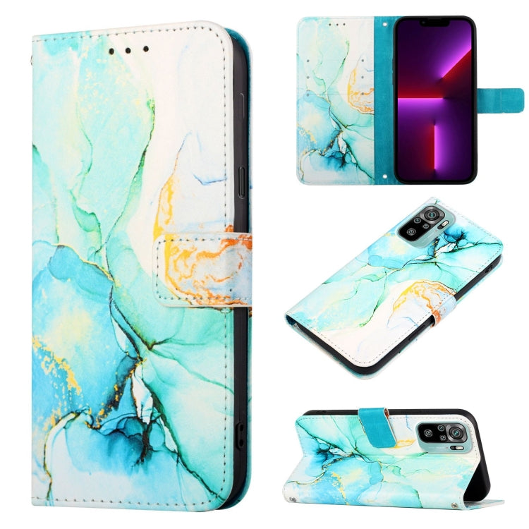 Cassa del telefono di cuoio di vibrazione del modello di marmo PT003, For Xiaomi Redmi Note 10 4G / Note 10s, For Xiaomi Redmi Note 10 Pro / Note 10 Pro Max, For Xiaomi Poco M2 / Redmi 9, For Xiaomi Redmi 9A / Redmi 9i India / Redmi 9AT