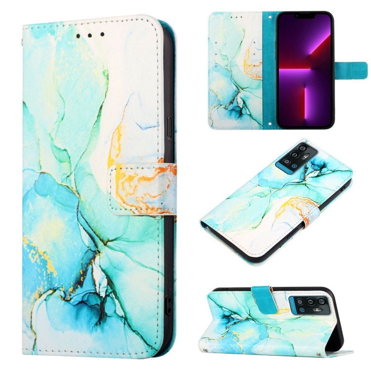 Cassa del telefono di cuoio di vibrazione del modello di marmo PT003, For Google Pixel 6a, For Google Pixel 6 Pro, For Google Pixel 6, For ZTE Blade A71
