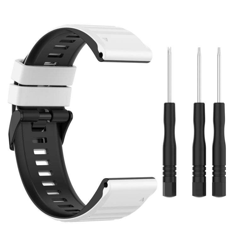 Cinturino in silicone bicolore 22mm e 26mm per Garmin Fenix 7