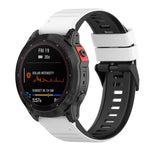 Cinturino in silicone bicolore 22mm e 26mm per Garmin Fenix 7