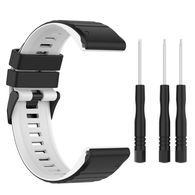 Cinturino in silicone bicolore 22mm e 26mm per Garmin Fenix 7