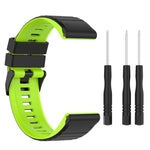 Cinturino in silicone bicolore 22mm e 26mm per Garmin Fenix 7