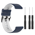 Cinturino in silicone bicolore 22mm e 26mm per Garmin Fenix 7