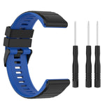 Cinturino in silicone bicolore 22mm e 26mm per Garmin Fenix 7