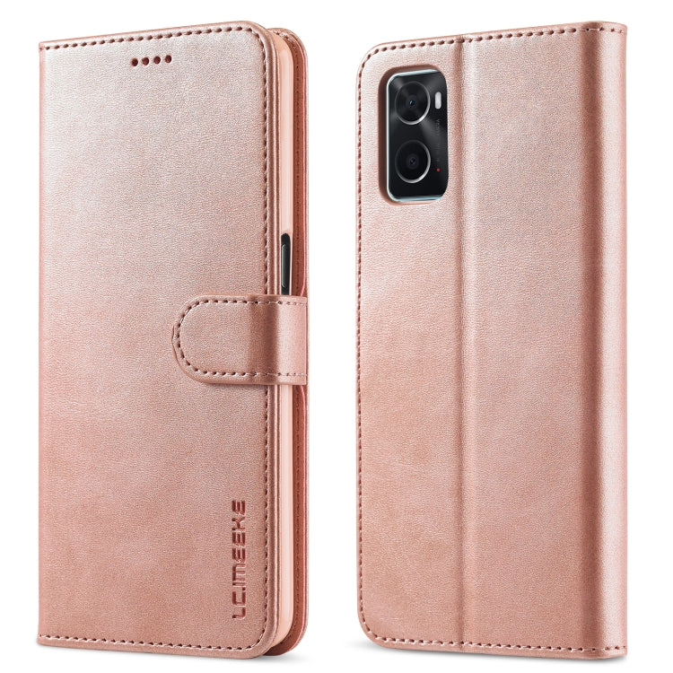 LC.IMEEKE Custodia per cellulare in pelle di vitello, For OPPO Realme 9i / A36 / A76