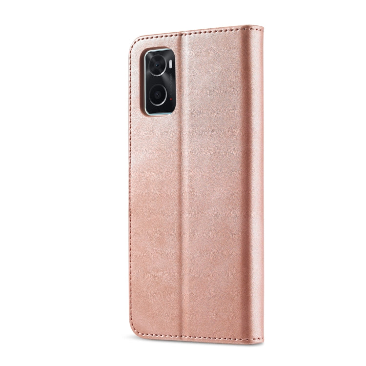 LC.IMEEKE Custodia per cellulare in pelle di vitello, For OPPO Realme 9i / A36 / A76