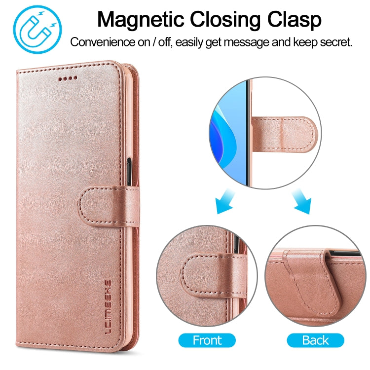 LC.IMEEKE Custodia per cellulare in pelle di vitello, For OPPO Realme 9i / A36 / A76
