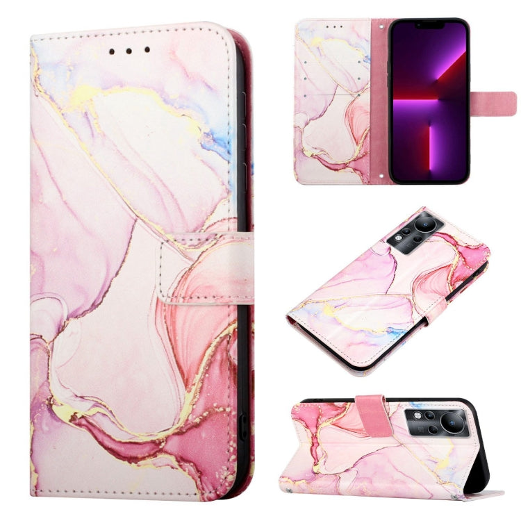 Cassa del telefono di cuoio di vibrazione del modello di marmo PT003, For Infinix Zero X / Zero X Pro