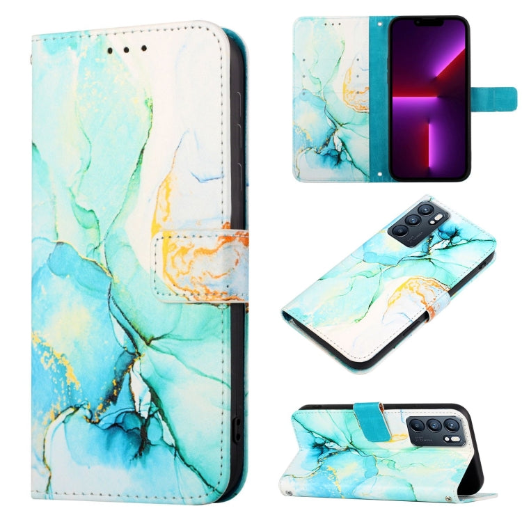 Cassa del telefono di cuoio di vibrazione del modello di marmo PT003, For Realme Narzo 50i, For Realme 8 5G / V13 5G / Narzo 30 5G, For OPPO Reno6 Pro+ 5G, For OPPO Reno6 5G