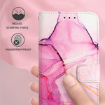 Cassa del telefono di cuoio di vibrazione del modello di marmo PT003, For OPPO Reno6 Pro 5G