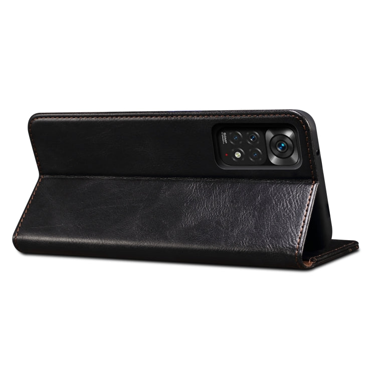 Custodia portafoglio in pelle con slot carte per Xiaomi Poco X4 P
