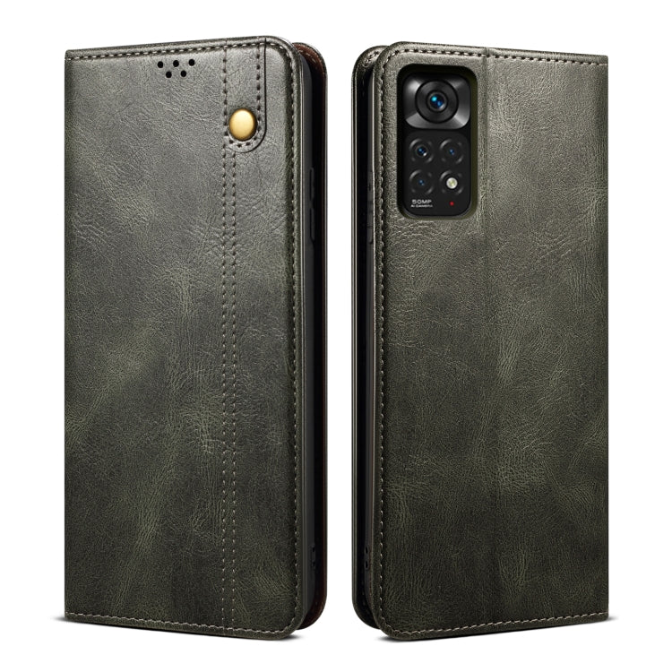 Custodia portafoglio in pelle con slot carte per Xiaomi Poco X4 P