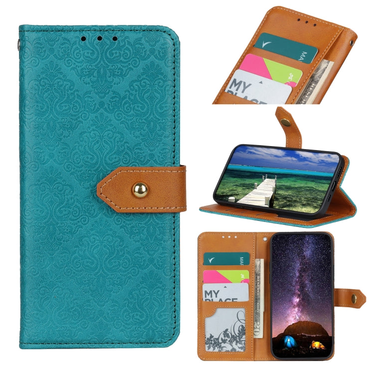 Custodia per telefono in pelle goffrata floreale europea, For Xiaomi Poco M4 Pro 4G