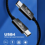 Cavo USB-C Thunderbolt 4 PD 100W 0,5-2 metri
