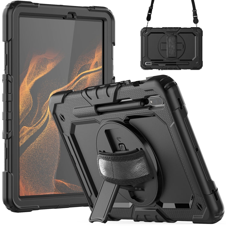 Custodia in silicone con tracolla per Samsung Galaxy Tab S8