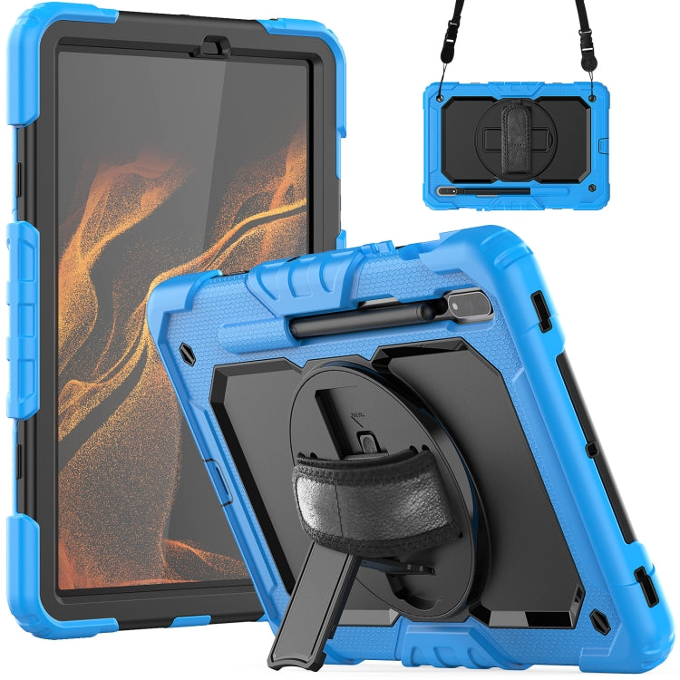 Custodia in silicone con tracolla per Samsung Galaxy Tab S8