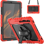 Custodia in silicone con tracolla per Samsung Galaxy Tab S8