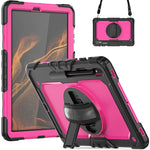 Custodia in silicone con tracolla per Samsung Galaxy Tab S8