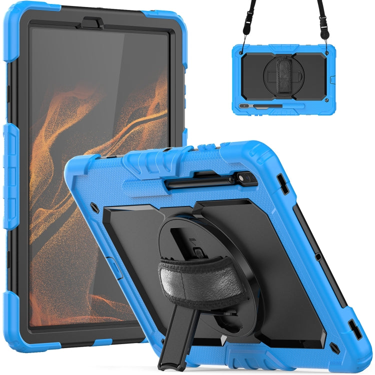 Custodia in silicone con tracolla per Samsung Galaxy Tab S8