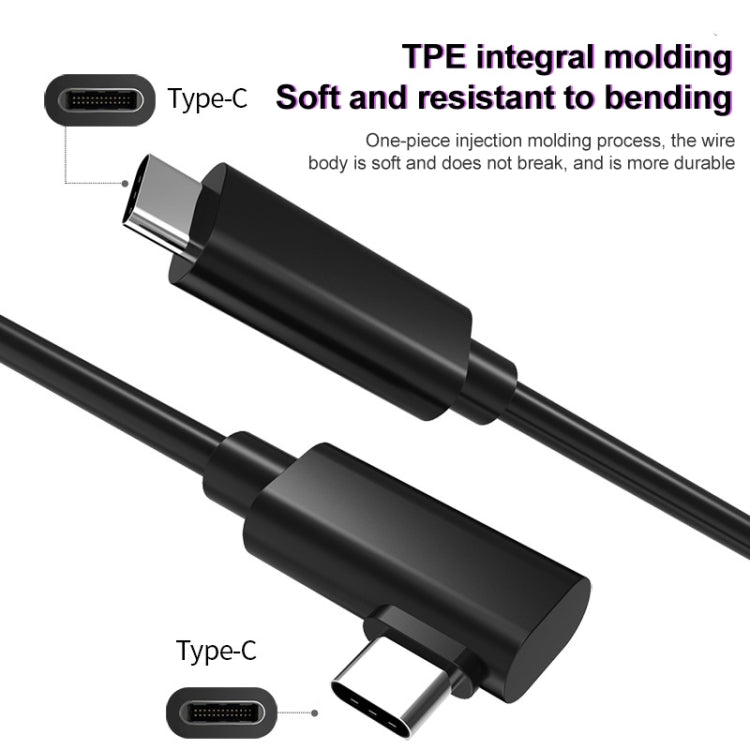 Cavo USB 3.2 Gen1 Type-C a gomito per Oculus Quest 5m