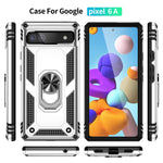 Custodia protettiva antiurto in TPU + PC con supporto girevole a 360 gradi, For Google Pixel 6A, For Google Pixel 7 Pro