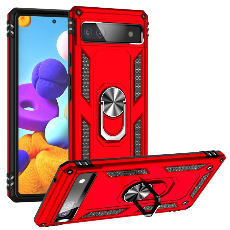 Custodia protettiva antiurto in TPU + PC con supporto girevole a 360 gradi, For Google Pixel 6A, For Google Pixel 7 Pro