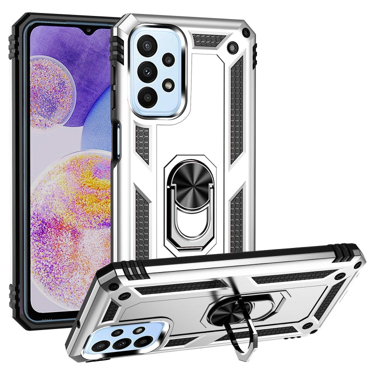 Custodia antiurto TPU PC con supporto per Samsung Galaxy A23