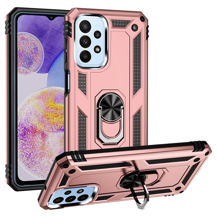 Custodia antiurto TPU PC con supporto per Samsung Galaxy A23