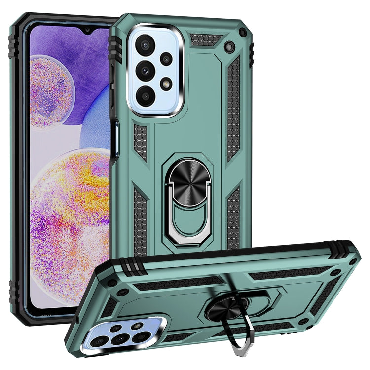 Custodia antiurto TPU PC con supporto per Samsung Galaxy A23