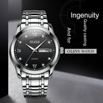 OLEVS 8691 Orologio al quarzo impermeabile da uomo