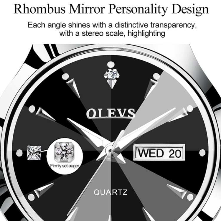 OLEVS 8697 Orologio al quarzo luminoso impermeabile