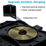 Supporto telefono moto con ricarica wireless e cablata 10W